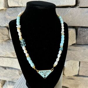 Prada charm necklace